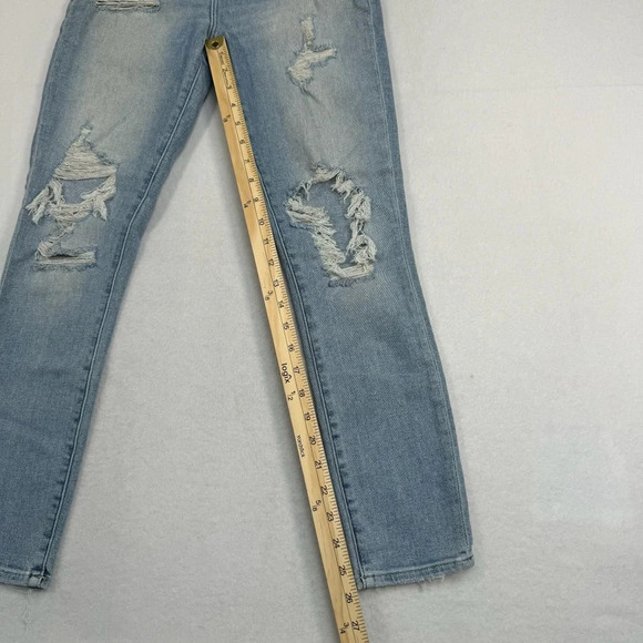 Abercrombie & Fitch Skinny Ankle Jeans Womens Sz 26/2 Light Blue High Rise - Picture 10 of 12